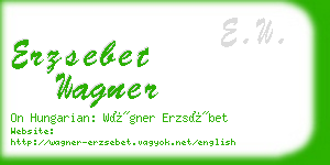 erzsebet wagner business card